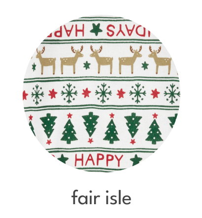 buffalo check|christmas trees|fair isle