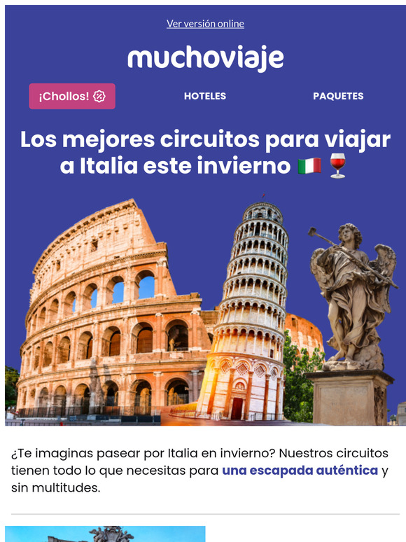 Los mejores circuitos para viajar a Italia este invierno 🇮🇹🍷