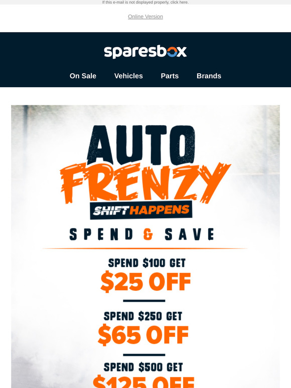 Spend More & Save More During Auto Frenzy!