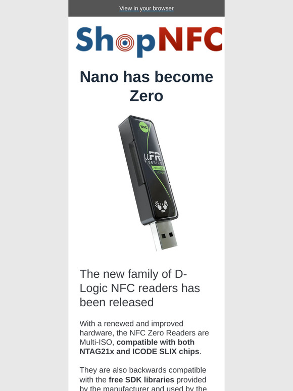 Zero is the new Nano
