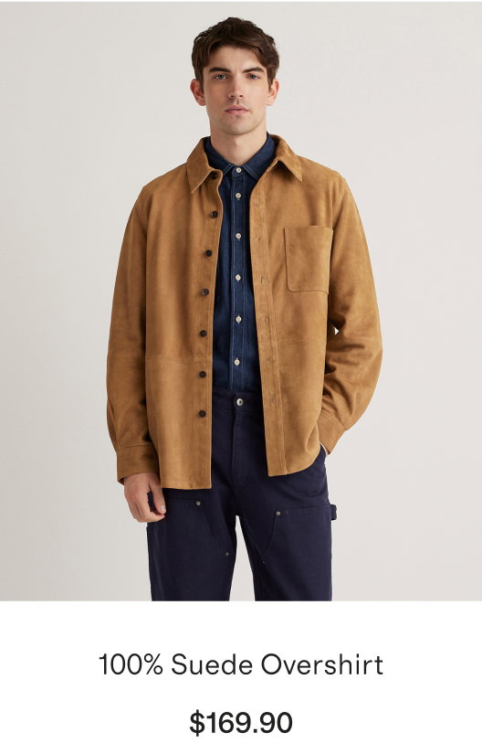 100% Suede Overshirt