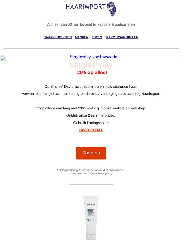 Happy Singles' Day Deals bij Haarimport! Ontdek ze hier!