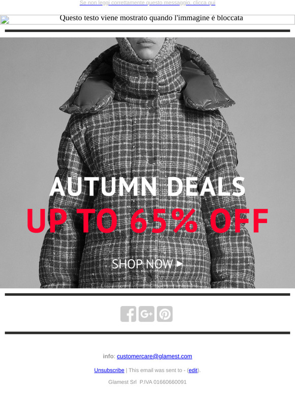 Autumn Deals up to 65% off