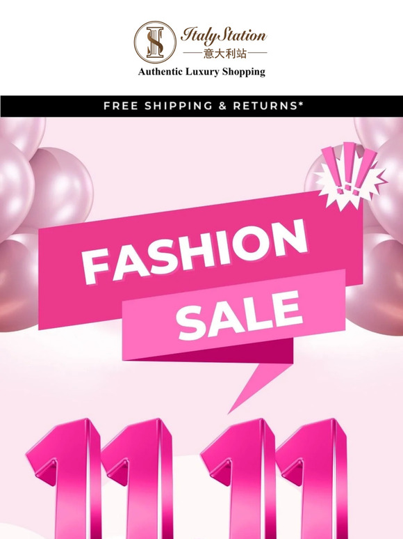 🚨 11.11 Fashion Sale: Up to 70% OFF + Extra 11% OFF Today Only! 🛍️