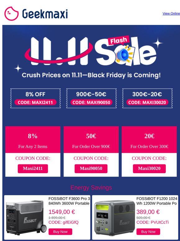 11.11 SALE: 72-Hour Countdown Begins Now!