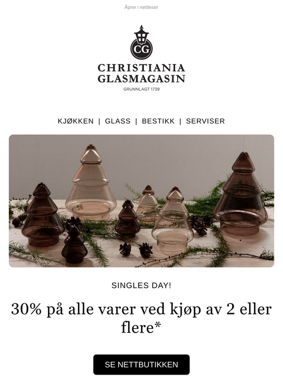 SINGLES DAY! 30% på alt* 💌