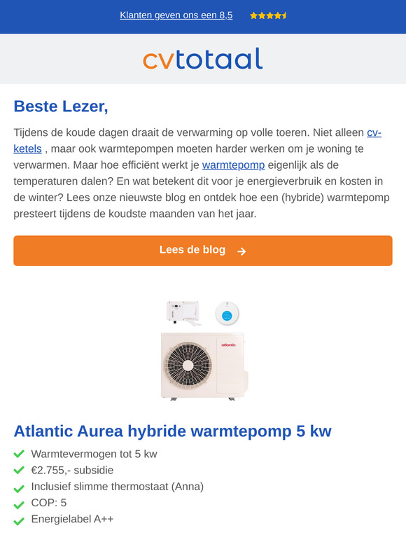 Warmtepomp in de winter: Rendement en kosten