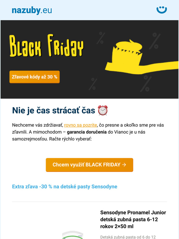 [BLACK FRIDAY] 🖤⏰ Napchajte šuplíky až o 30 % výhodnejšie →
