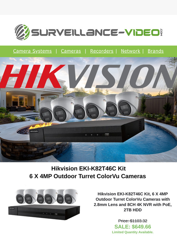 Savings on a Complete Security Camera System from a Top Brand