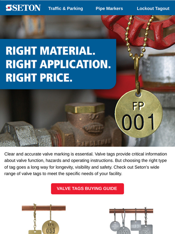 Valve tagging is essential for optimal operations