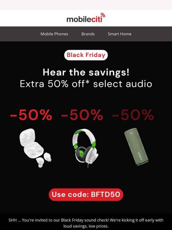Hear This! Extra 50% Off Audio 🎧