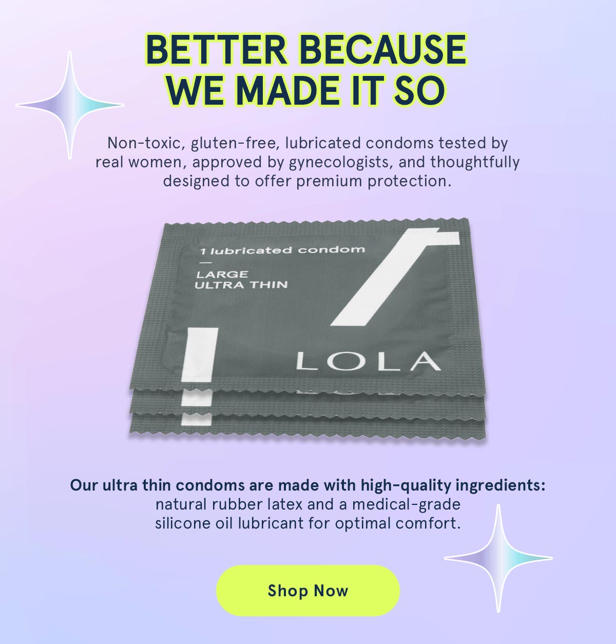 lola ultra thin lubricated latex condoms LOLA Ultra Thin Lubricated Latex Condoms, 24 Count Box