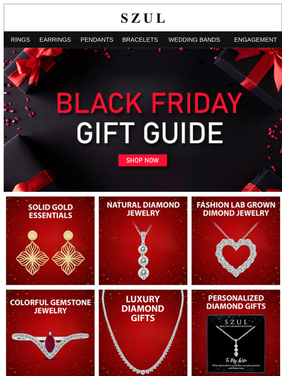 Black Friday Gift Guide - Save Huge on Best Selling Diamond Jewelry!