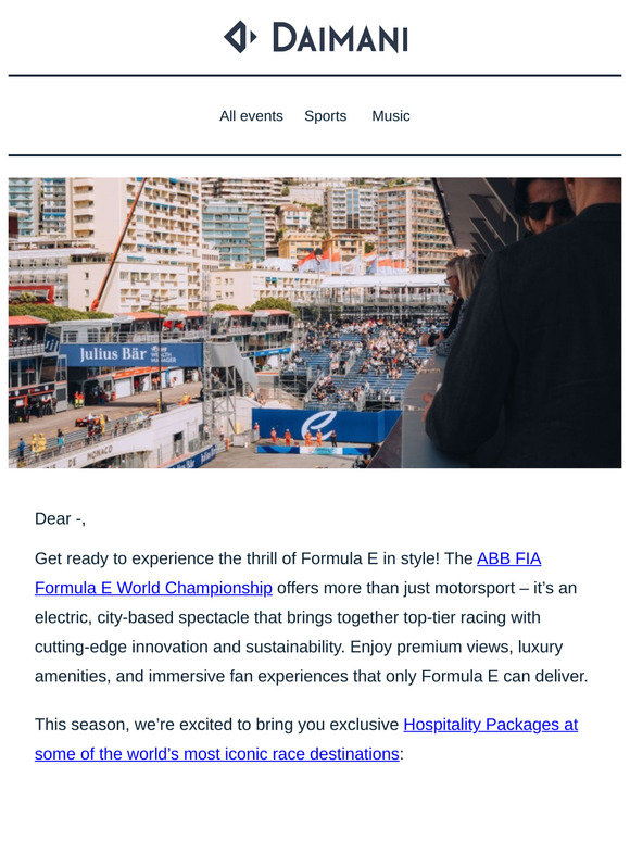 Get electrified: premium Formula E Hospitality awaits 🏁