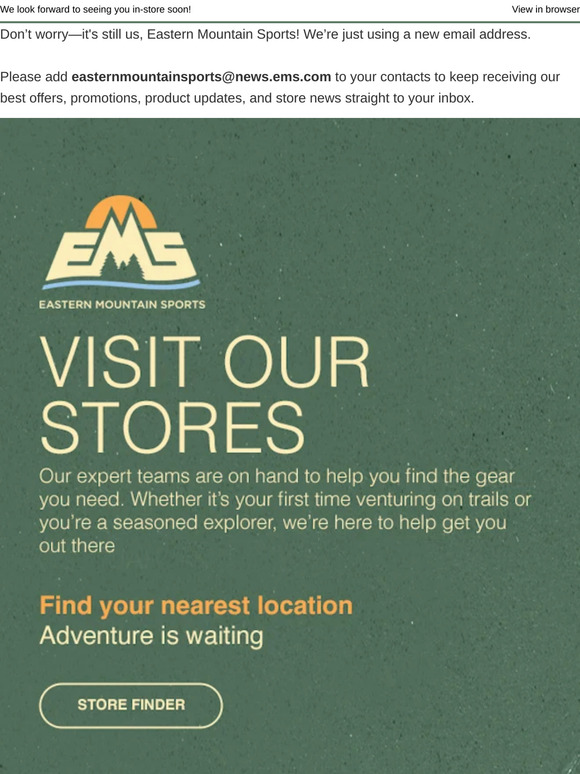 Visit your local EMS store this fall
