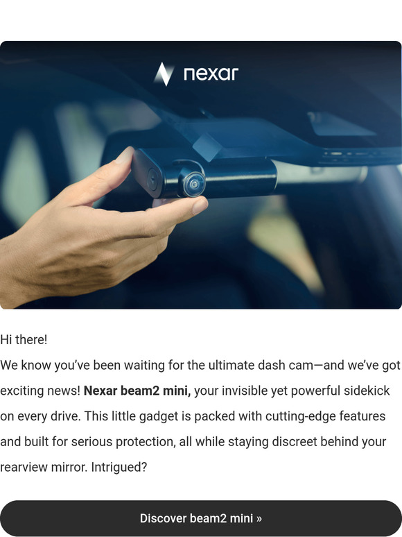 Your Ultimate Dash Cam is Here: Meet Nexar beam2 mini
