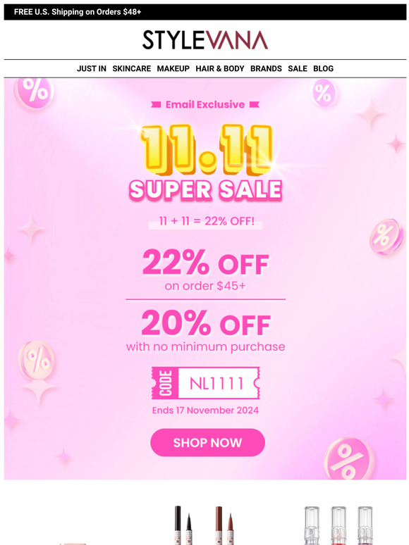 FINAL CALL: 11.11 SALE IS LIVE Your beauty wishes are coming true
