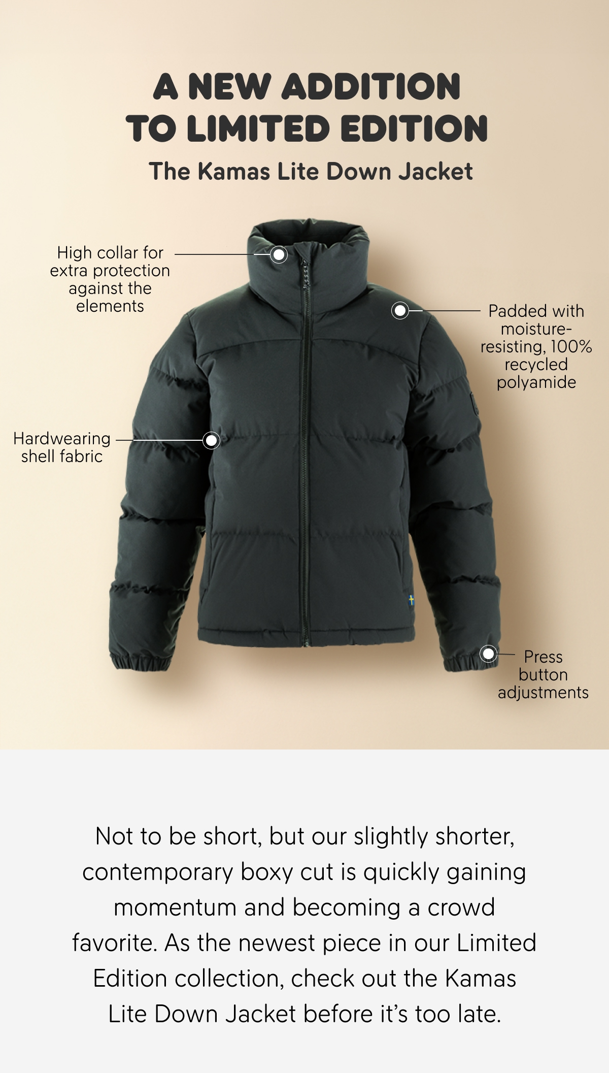 Fjällräven: Introducing the Kamas Lite Down Jacket | Milled