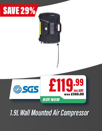 SGS 1.9L Wall Mounted Air Compressor