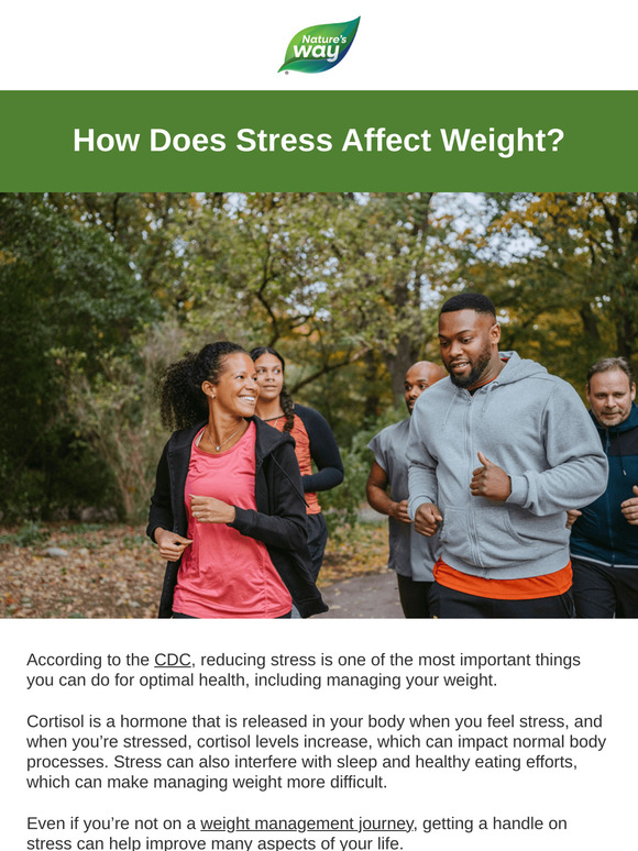 The relationship between stress and weight