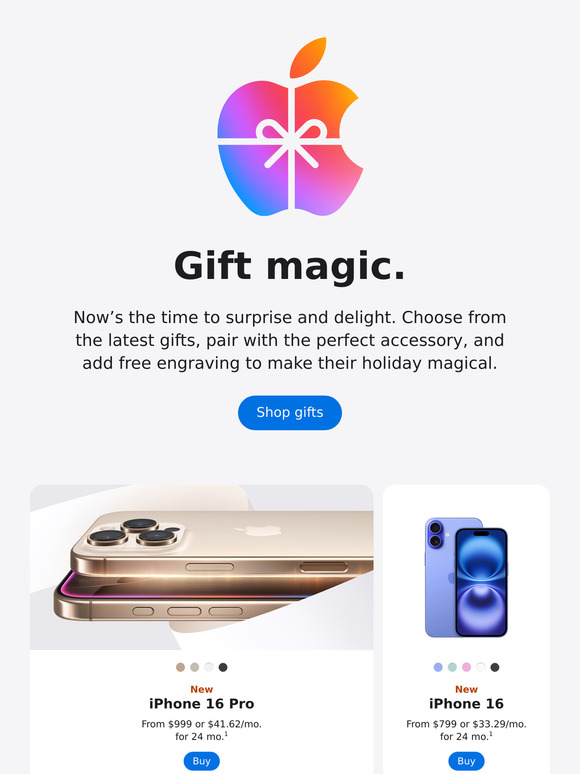 🎁 The holidays are here at Apple.
