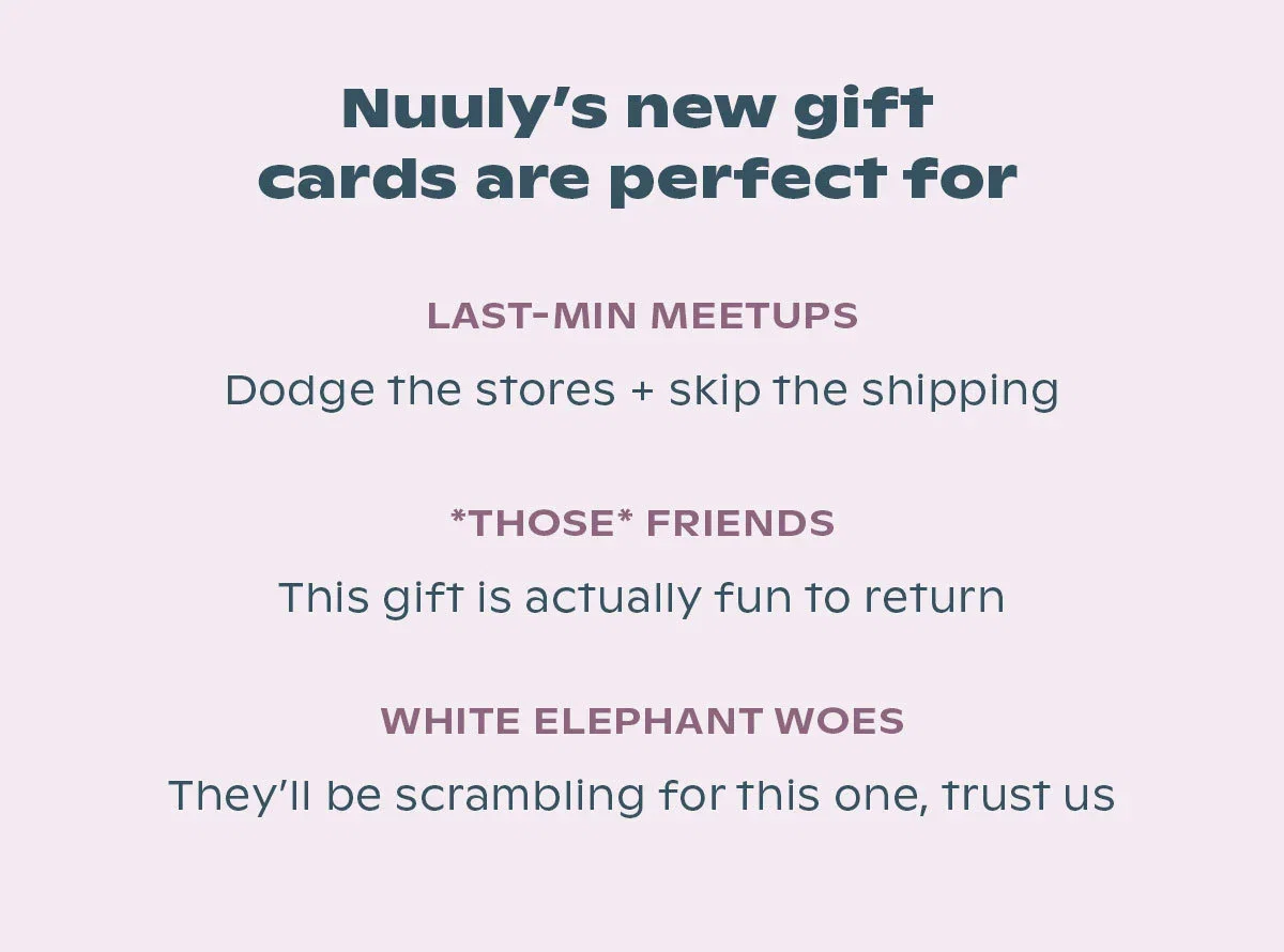 Nuuly Has Gift Cards! Get Gifting.