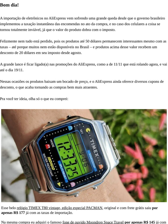 Ainda tem coisa muito barata no AliExpress!