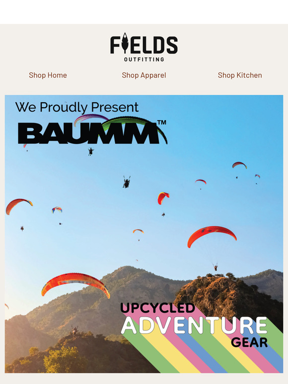 Presenting Baumm USA: Upcycled Adventure Gear Made from Parachutes