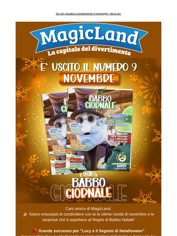 Scopri il Magic Christmas 2024 e le Novità del Regno di Babbo Natale!