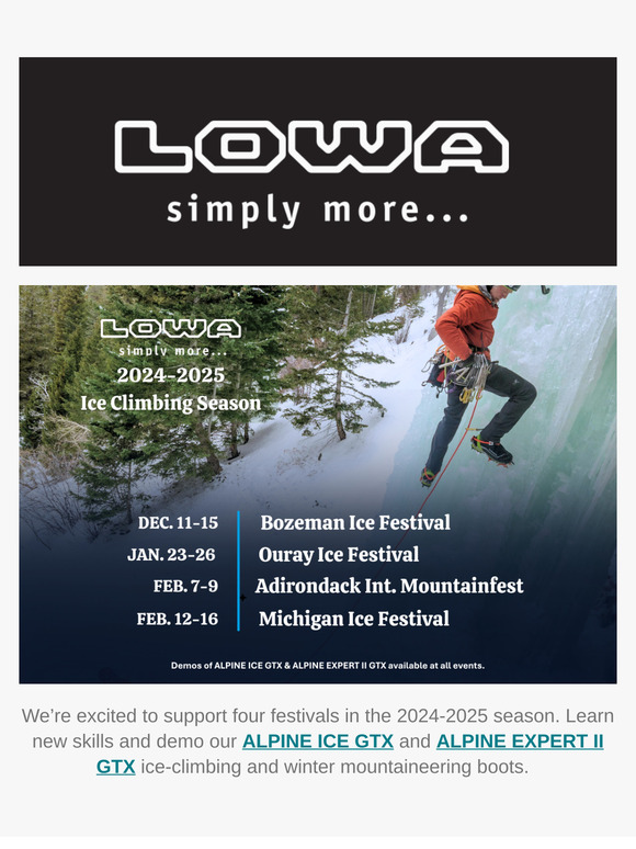 Ice climbing season is just one month away!