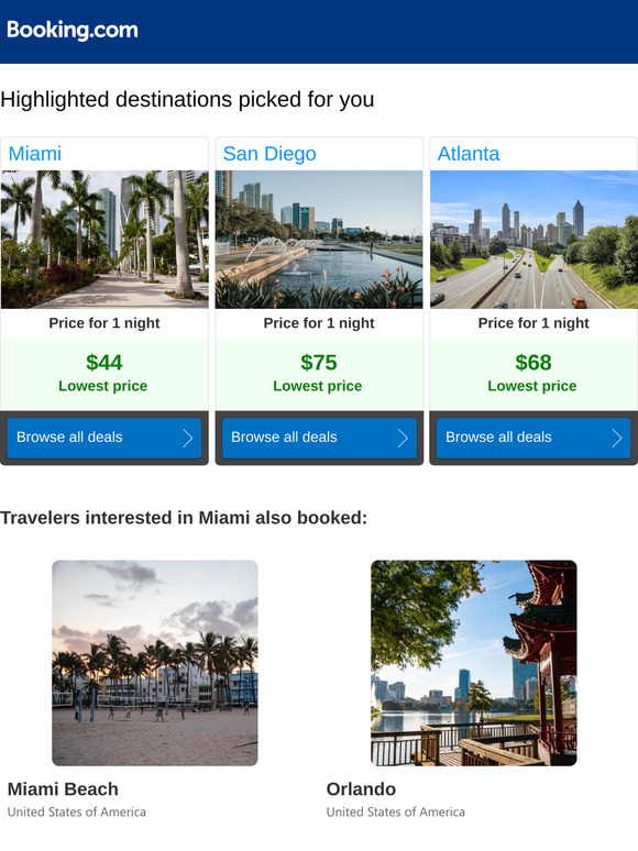 Miami & San Diego: Updating you on prices, info, and more