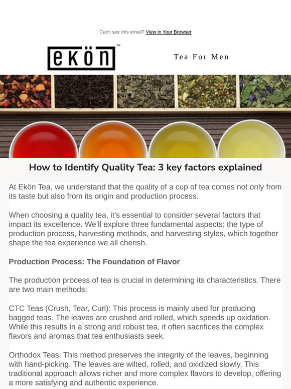How to Identify Quality Tea