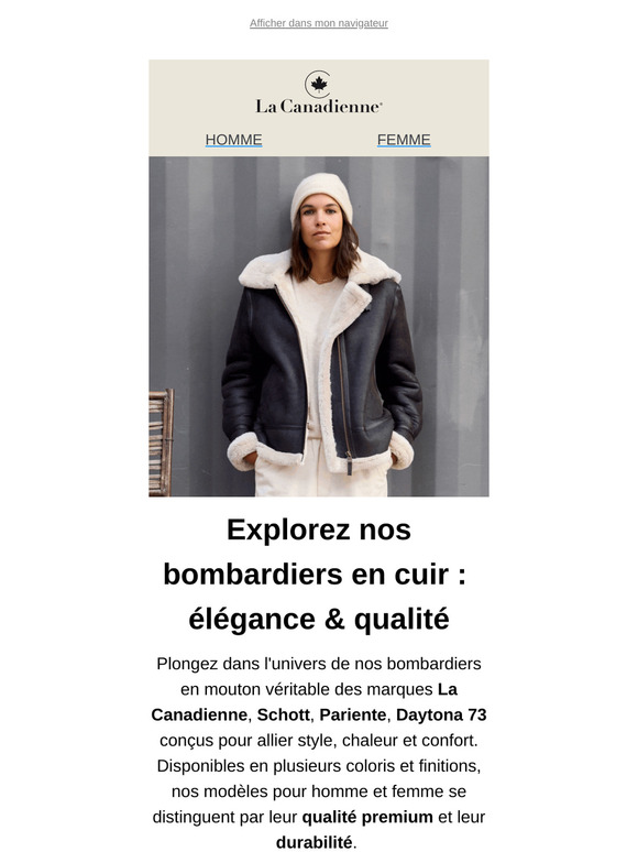 Bombardiers en Cuir Authentique ✨