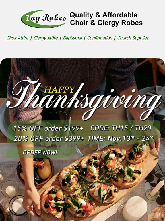Gather & Give Thanks, And Big Discounts!
