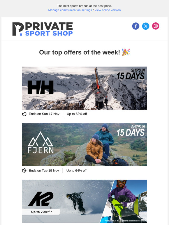 🏆 Top offers of the week!
