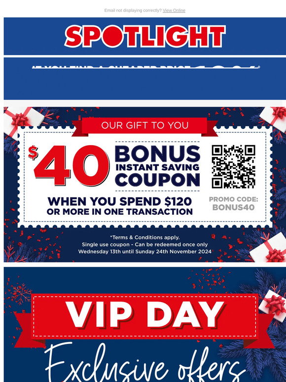Vip Spotlight Posts Spotlight: VIP DAY Starts Tomorrow! 1 Day Only VIP Exclusive Offers ...