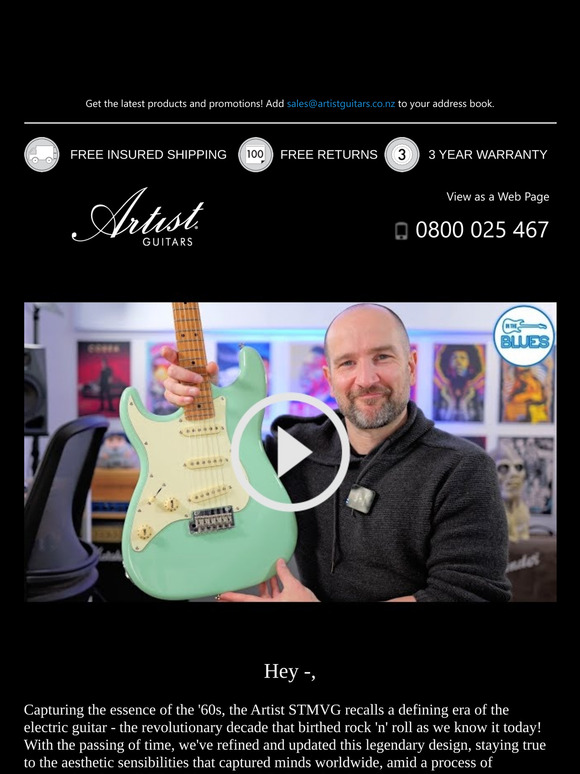 WATCH: Shane (intheblues) reviews the Artist STMVG!