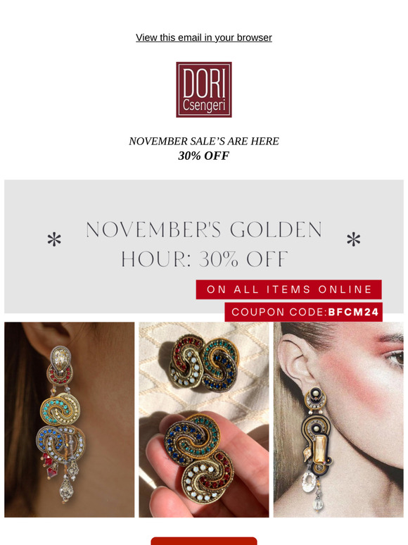 November's Golden Hour: 30% Off 🌅