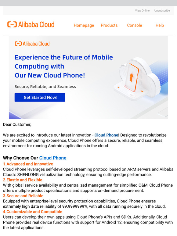 Experience the Future of Mobile Computing with Our New Cloud Phone!