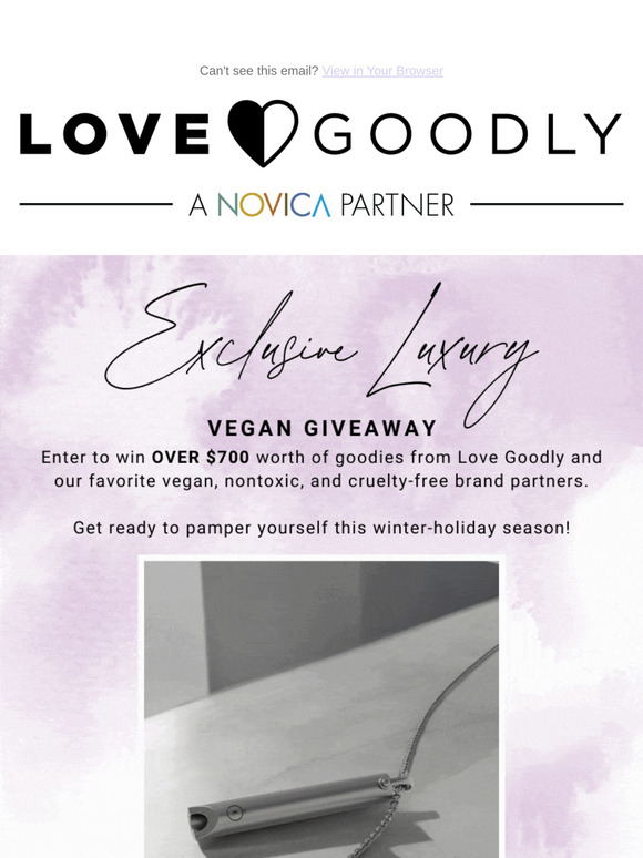 Hurry 🏃‍♀️ Our Luxury Vegan Giveaway ends TOMORROW
