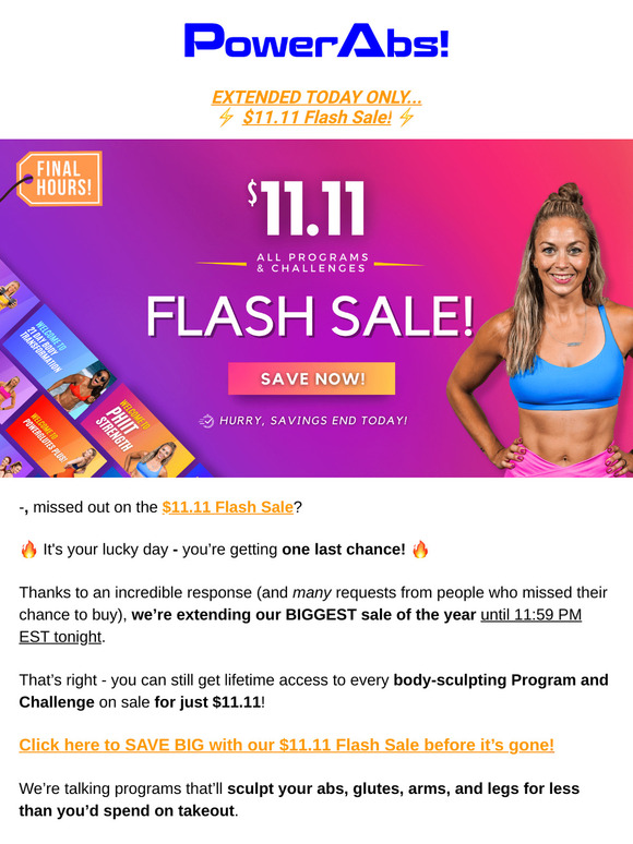 We couldn’t resist… $11.11 Flash Sale Extended!⚡️
