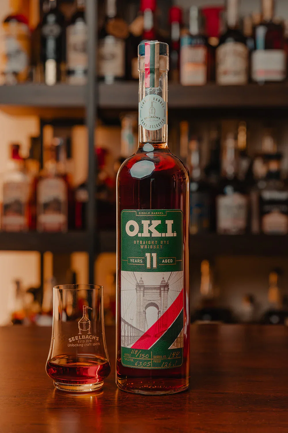 O.K.I. 11 Year Single Barrel Straight Rye Whiskey