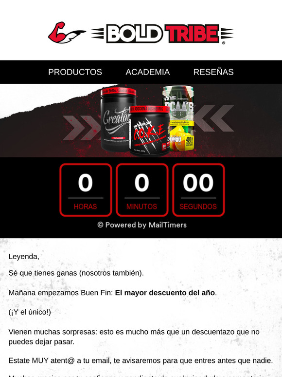 ¡Solo queda un día! 🕟