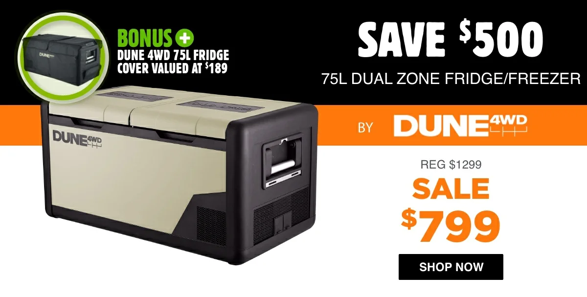 75L Dual Zone Fridge/Freezer by Dune 