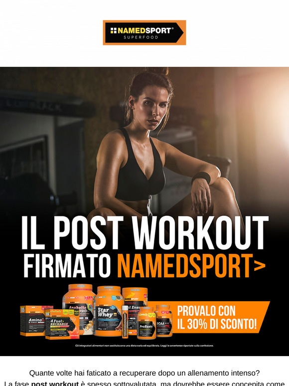 🥵 30% di sconto sui supplement per la tua fase di recupero