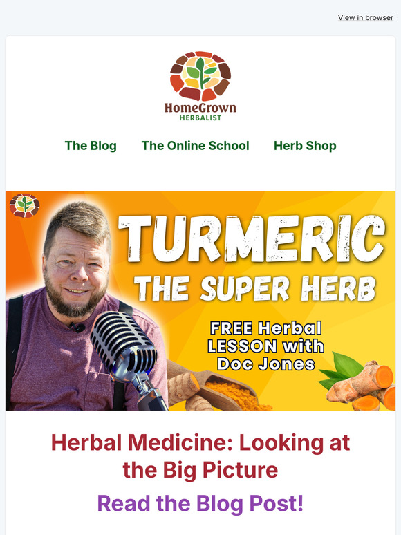 🤔YOU MUST LEARN THIS SUPERHERB! New Vid and Blog From Doc! 😀