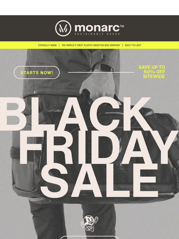 💥 , Don't Miss Monarc’s Black Friday Drop! 💥
