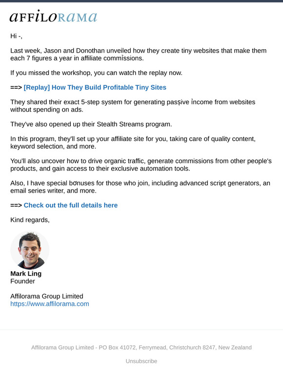 [Replay] How They Build Profitable Tiny Sites