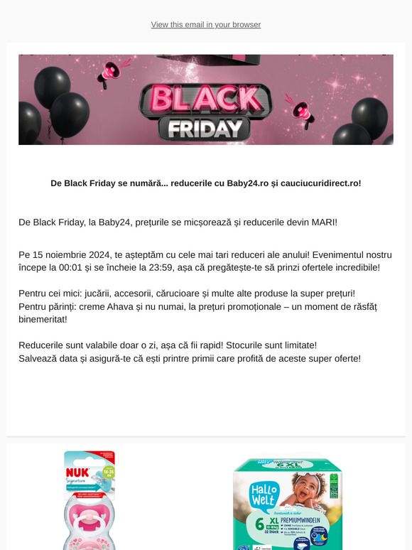 📢  Black Friday Sale @ Baby24