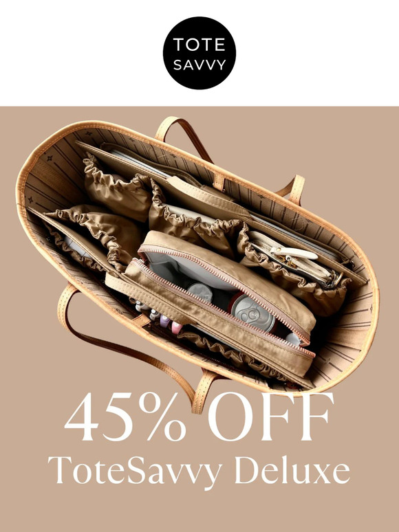 45% off ToteSavvy! Plus more favorites to shop ❤️